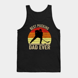 Best Pucking Dad vintage retro Fathers Day Gift Tank Top